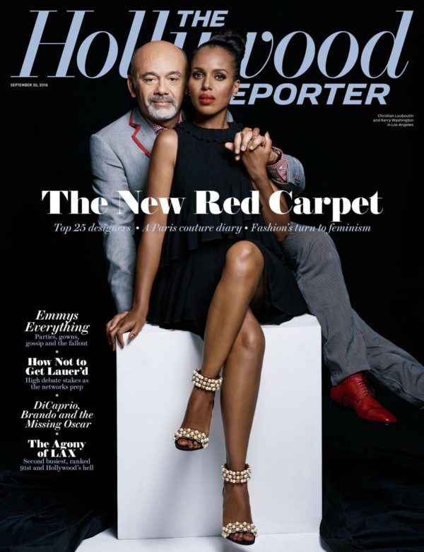 Kerry Washington covers The Hollywood Reporter’s Latest Issue with Christian Louboutin & her Daughter gets a Customized Pair of Shoes